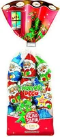Moulage Pere Noel en chocolat au lait decors sapin CEMOI