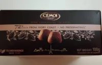 Truffes au chocolat noir