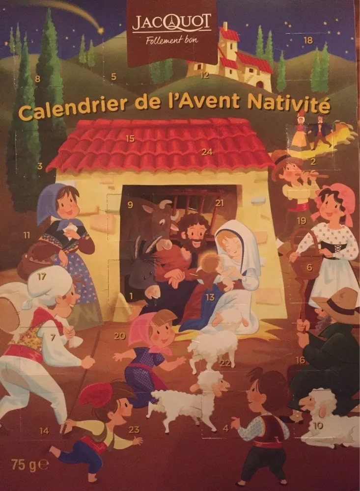 Calendrier de l'avant nativité