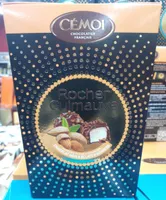 Rocher Guimauve parfumé fleur d'oranger, chocolat noir & éclats d'amandes