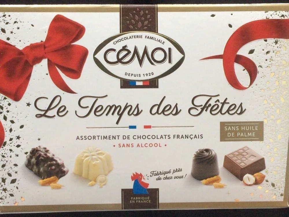 Assortiment de chocolat sans alccol