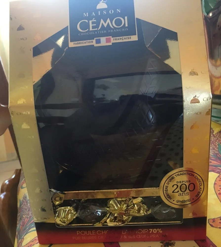 Poule chocolat noir cemoi