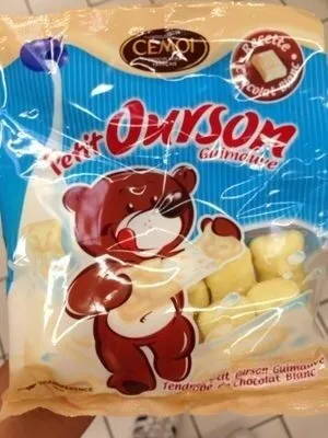 Sachet Pt.ourson Chocolat Blanc 180G Cemoi