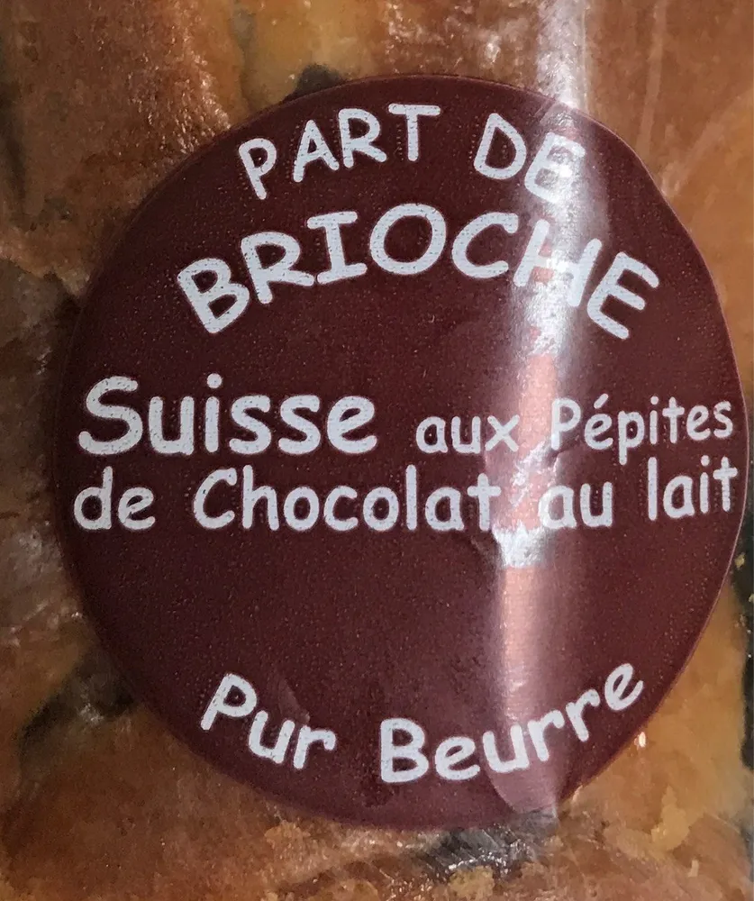 Brioche suisse aux pepites de chocolat