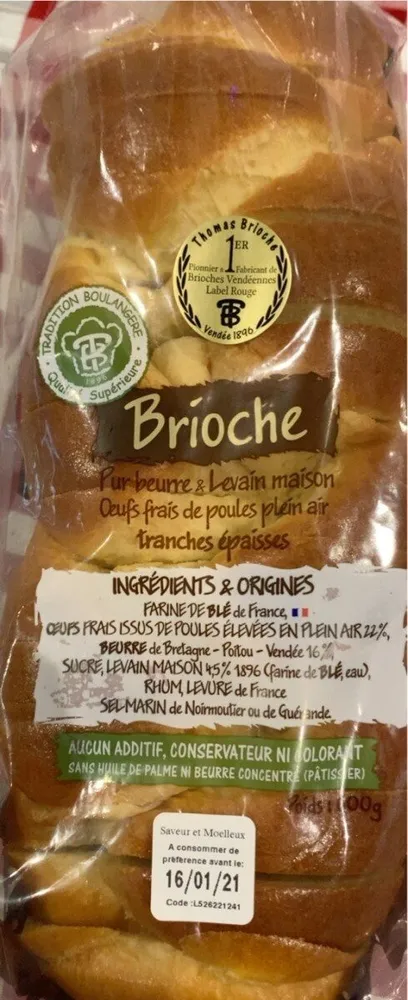 Brioche tressée pur beurre