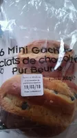 Mini gâches aux éclats de chocolat noir pur beurre