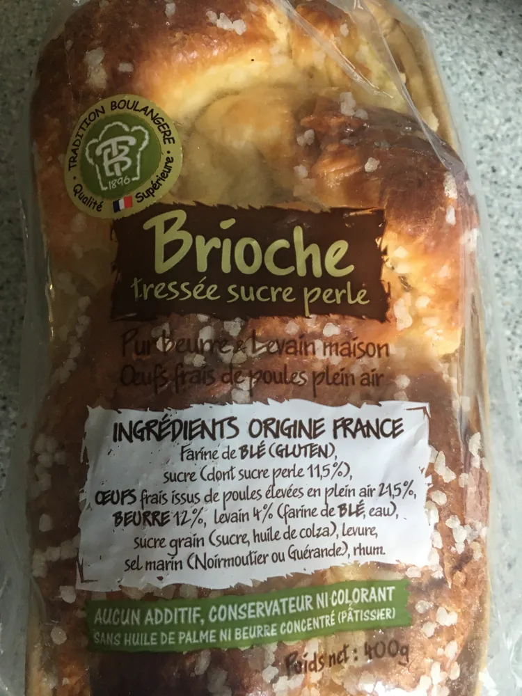 Brioche sucrée (Pur beurre, tradition boulangère)