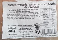Brioche aux perles de sucre et éclats de chocolat