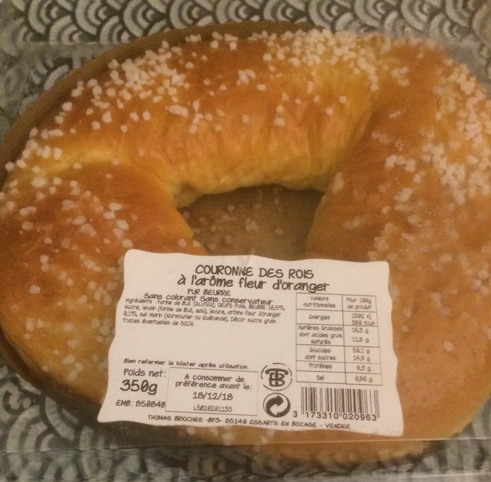 Couronne des rois à l'arôme fleur d'oranger