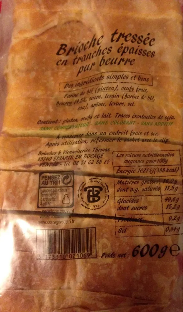 Brioche tressée