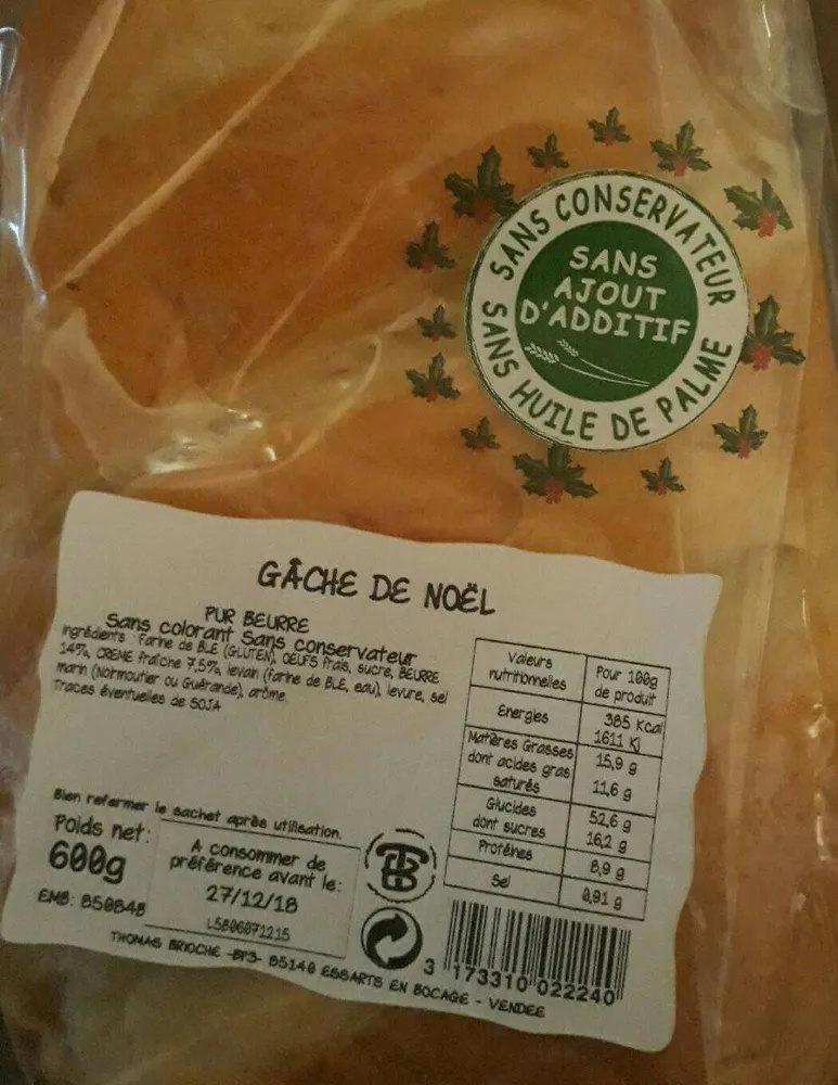 Gâché de noël