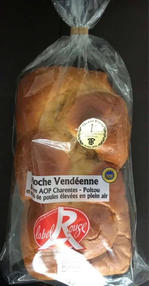 Brioche vendéenne tressée Label Rouge AOP Charentes-Poitou