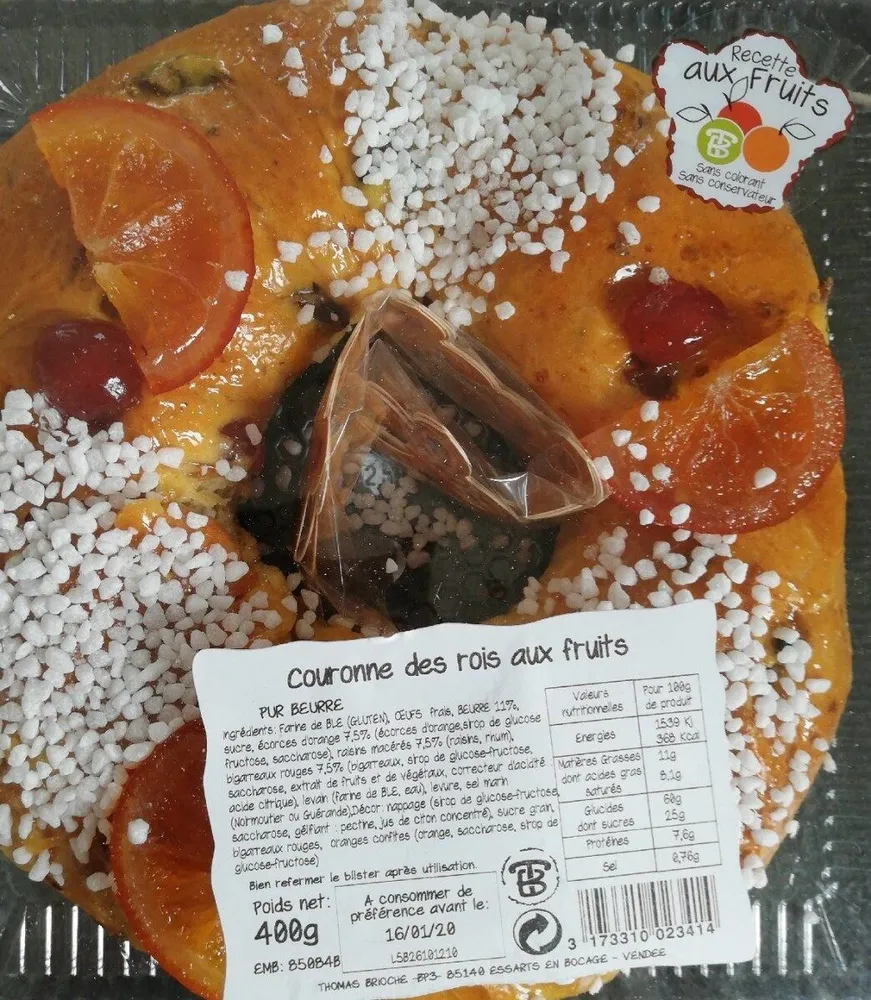 Couronne des rois aux fruits