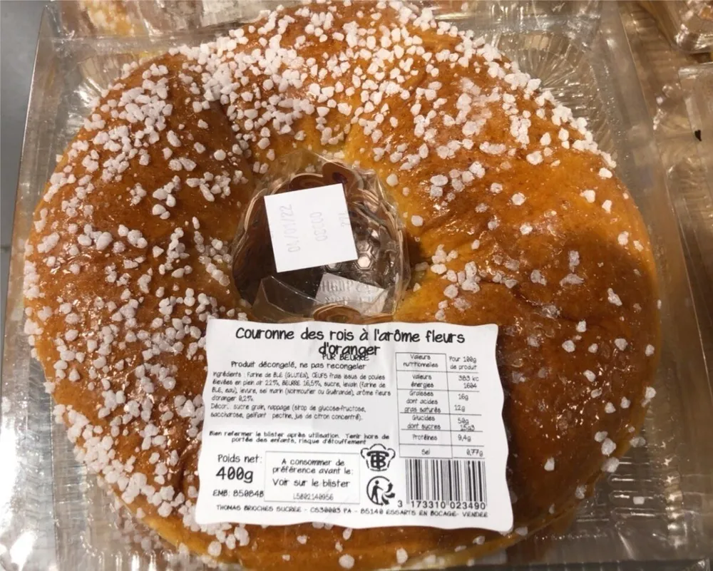 Couronne des rois à l’arôme fleurs d’oranger
