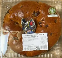 Couronne des rois aux éclats de chocolat noir