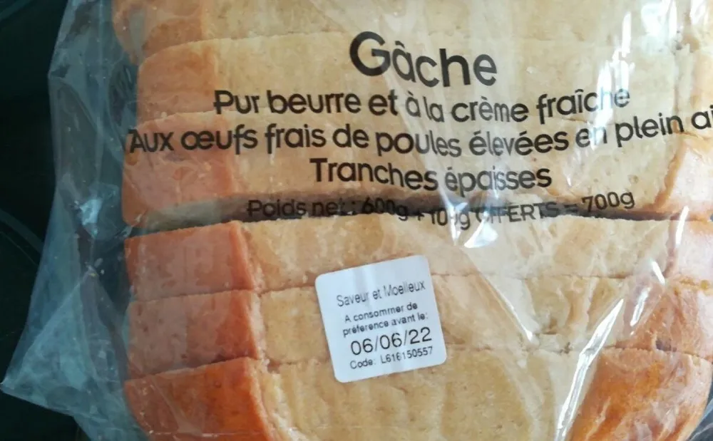Gâche pur beurre et à la crème fraîche