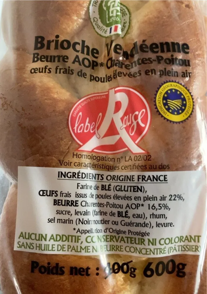 Brioche vendéenne