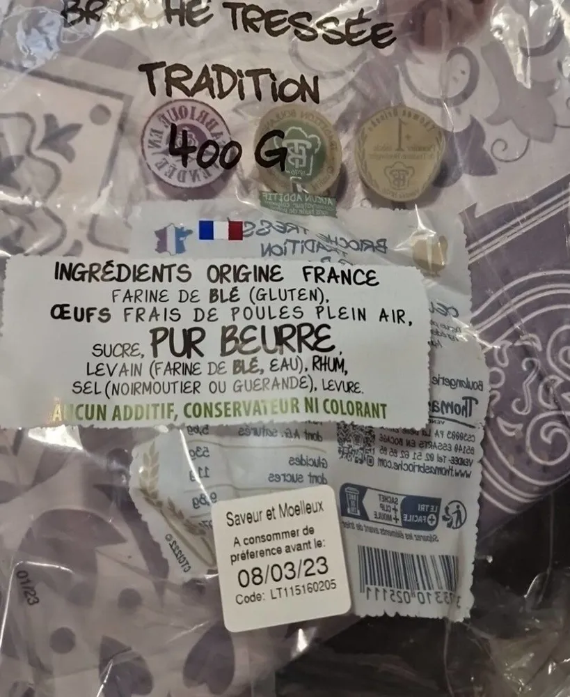 Brioche tressé tradition