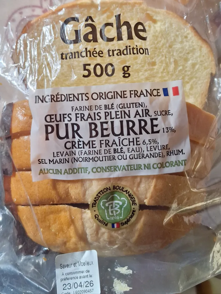 Gâche tranchée tradition