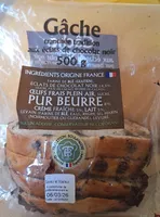 Gâche aux éclats de chocolat noir tranche épaisses&