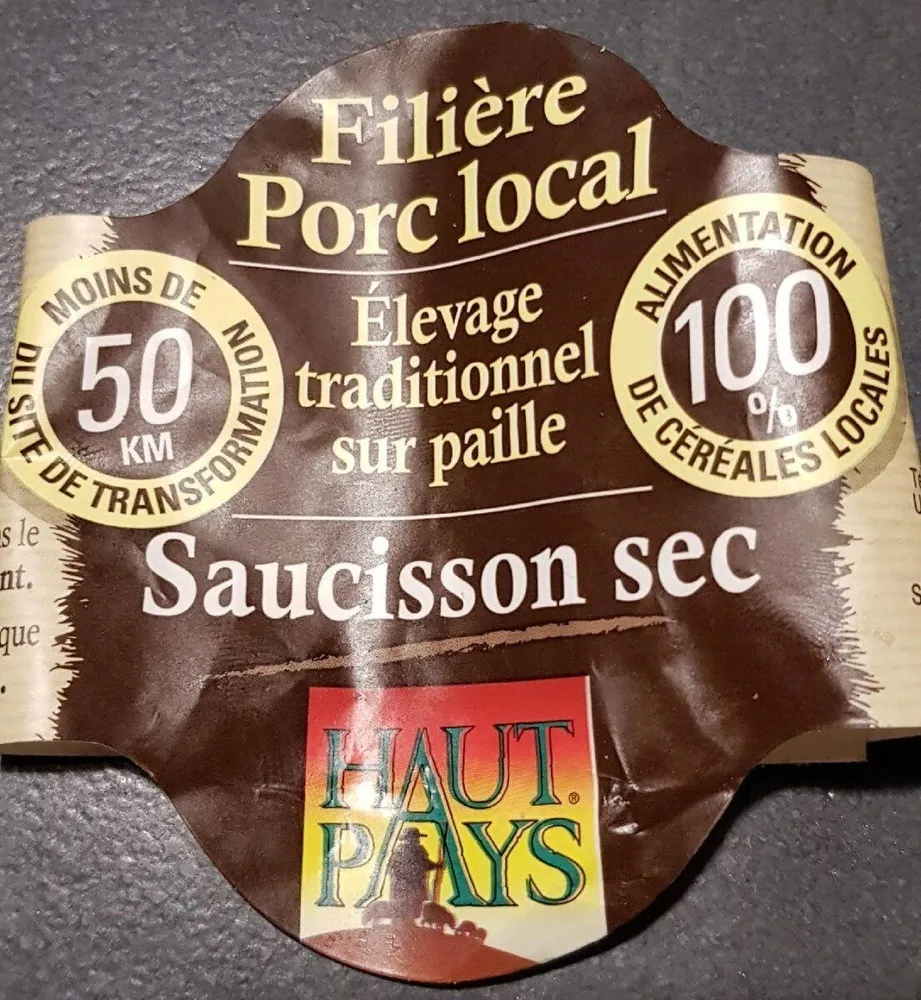 Saucisson sec filière Porc Local
