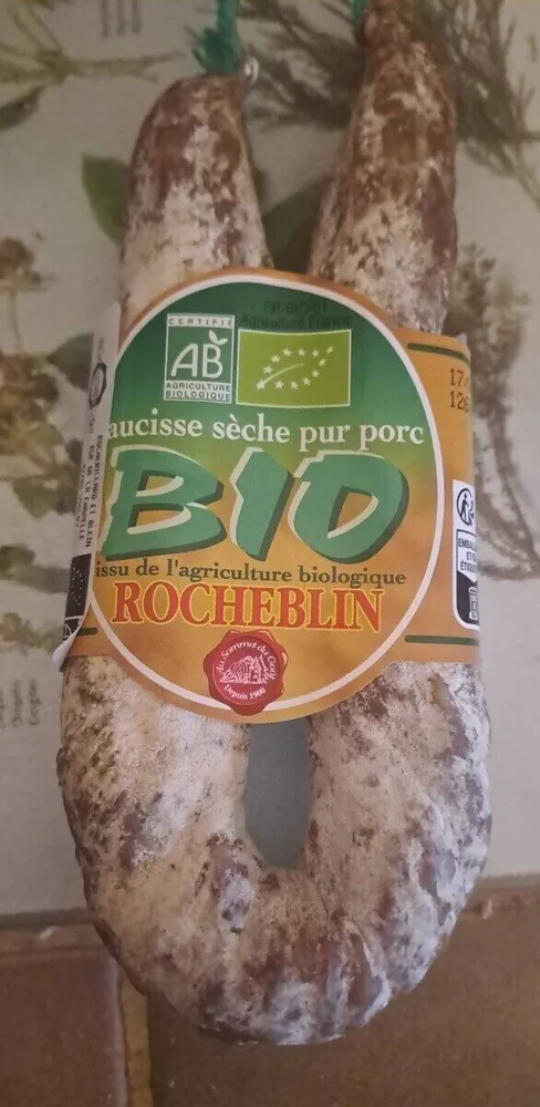 Saucisse sèche pur porc bio