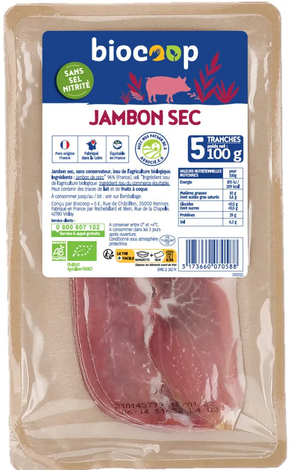 Jambon Sec 5 tranches