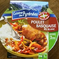 Poulet basquaise, riz blanc, 300g