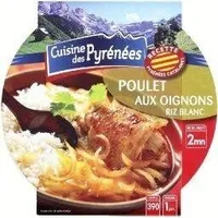 Cuisine des Pyrenees, Poulet aux oignons et au riz blanc