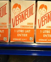 Lait entier sterilise UHT VERNEUIL