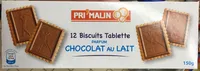 12 Biscuits Tablette parfum Chocolat au Lait