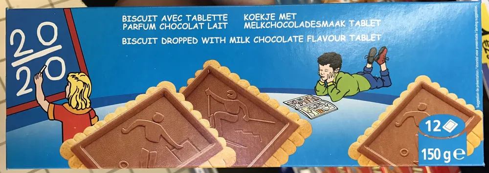 12 Biscuits avec Tablette parfum Chocolat Au Lait