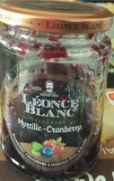 Confiture myrtille cranberry