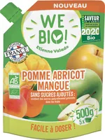 Purée Pomme Abricot Mangue BIO Sans Sucres Ajoutés