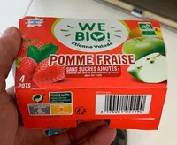 Compote pomme fraise