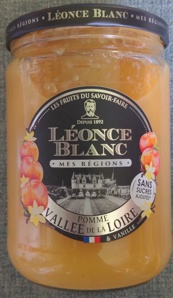 Purée de pommes de la Vallée de la Loire à la vanille sans sucres ajoutés