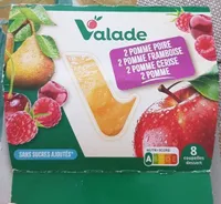 Compotes de pommes framboises cerises et poires