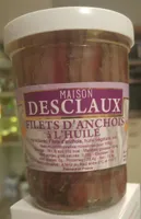 Filets d'anchois à l'huile