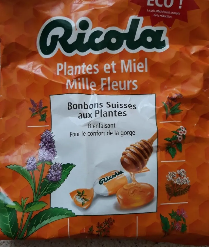 Bonbons Suisse aux Plantes et Miel