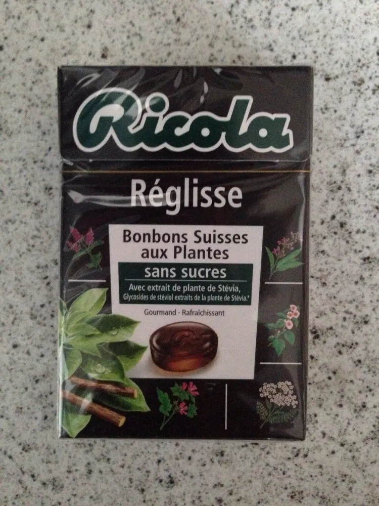 Bonbons suisse au réglisse