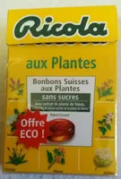 Ricola 50g s/s plantes offre éco carton de 40 uvc