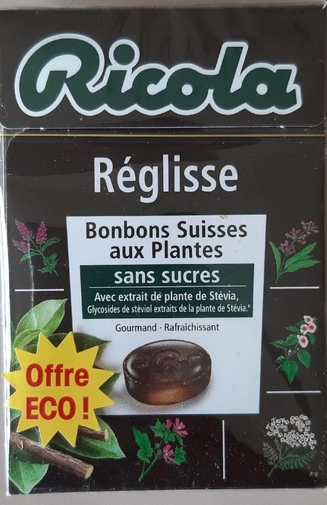 Ricola 50g s/s réglisse new offre éco
