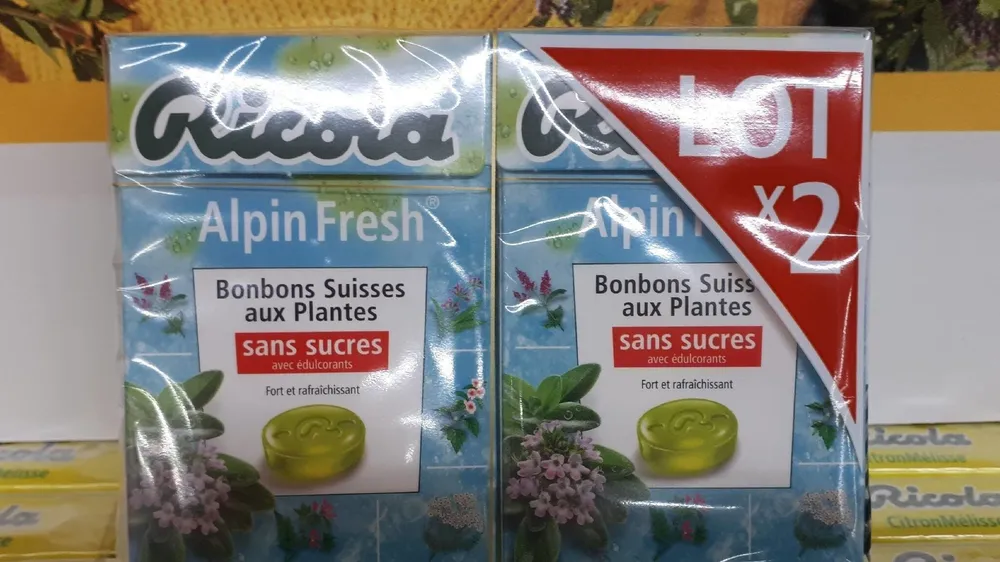 Bonbons sans sucre Alpin Fresh