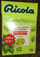 Bonbon suisse menthe pomme