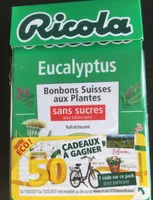 Ricola eucalyptus sans sucres 50g offre éco 50 ans