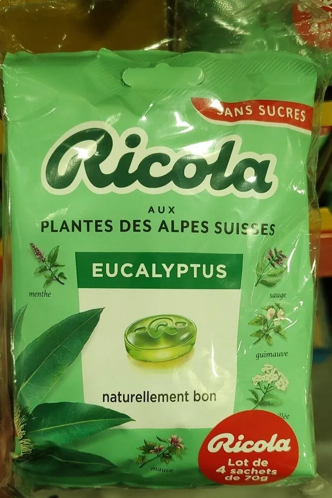 Ricola aux plantes des Alpes suisses