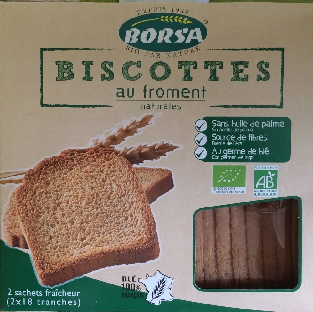 Biscotte au froment naturel