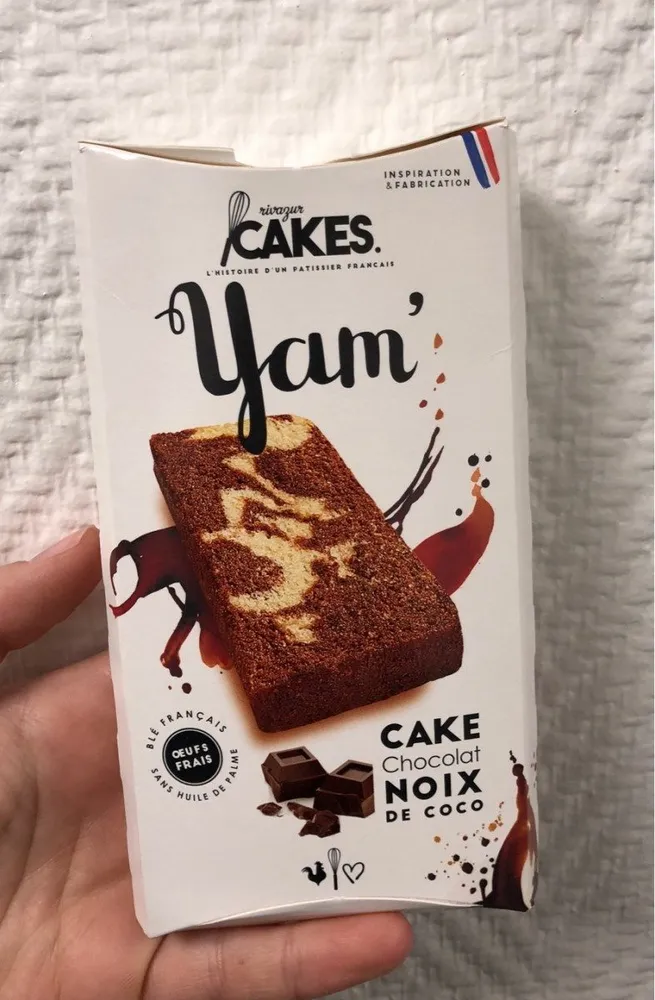 Yam Cake chocolat noix de coco
