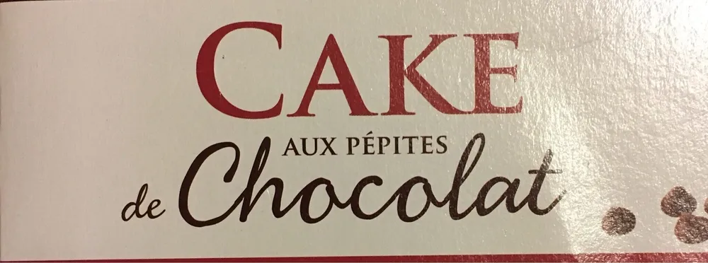 Cake aux pepites de chocolat