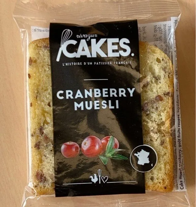 Tranche cake Cranberry muesli